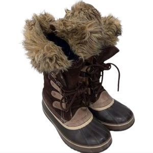 Sorel Joan of Arctic Brown Suede Snow Boots